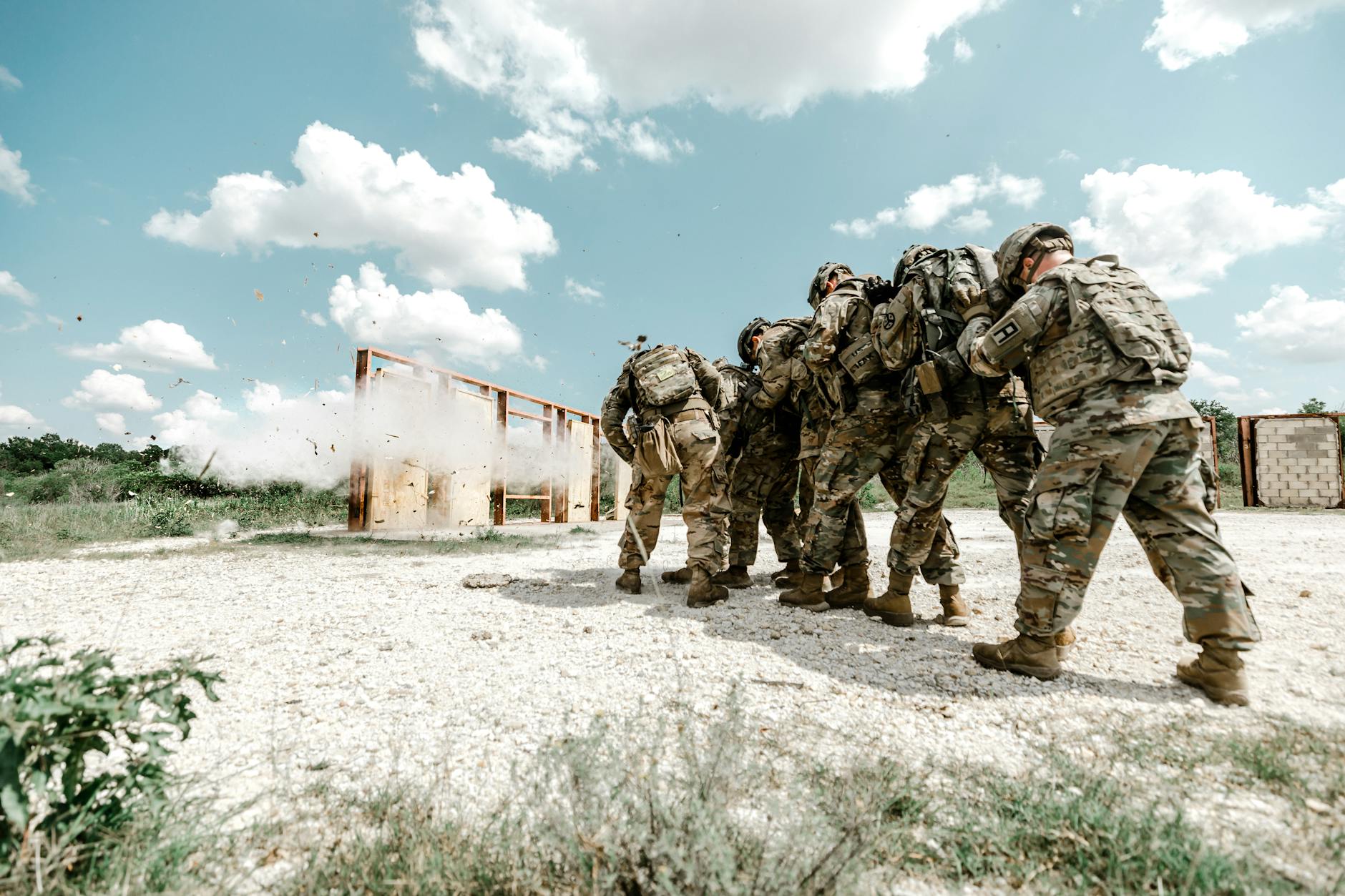 Military personnel during training exercises demonstrating defense preparedness