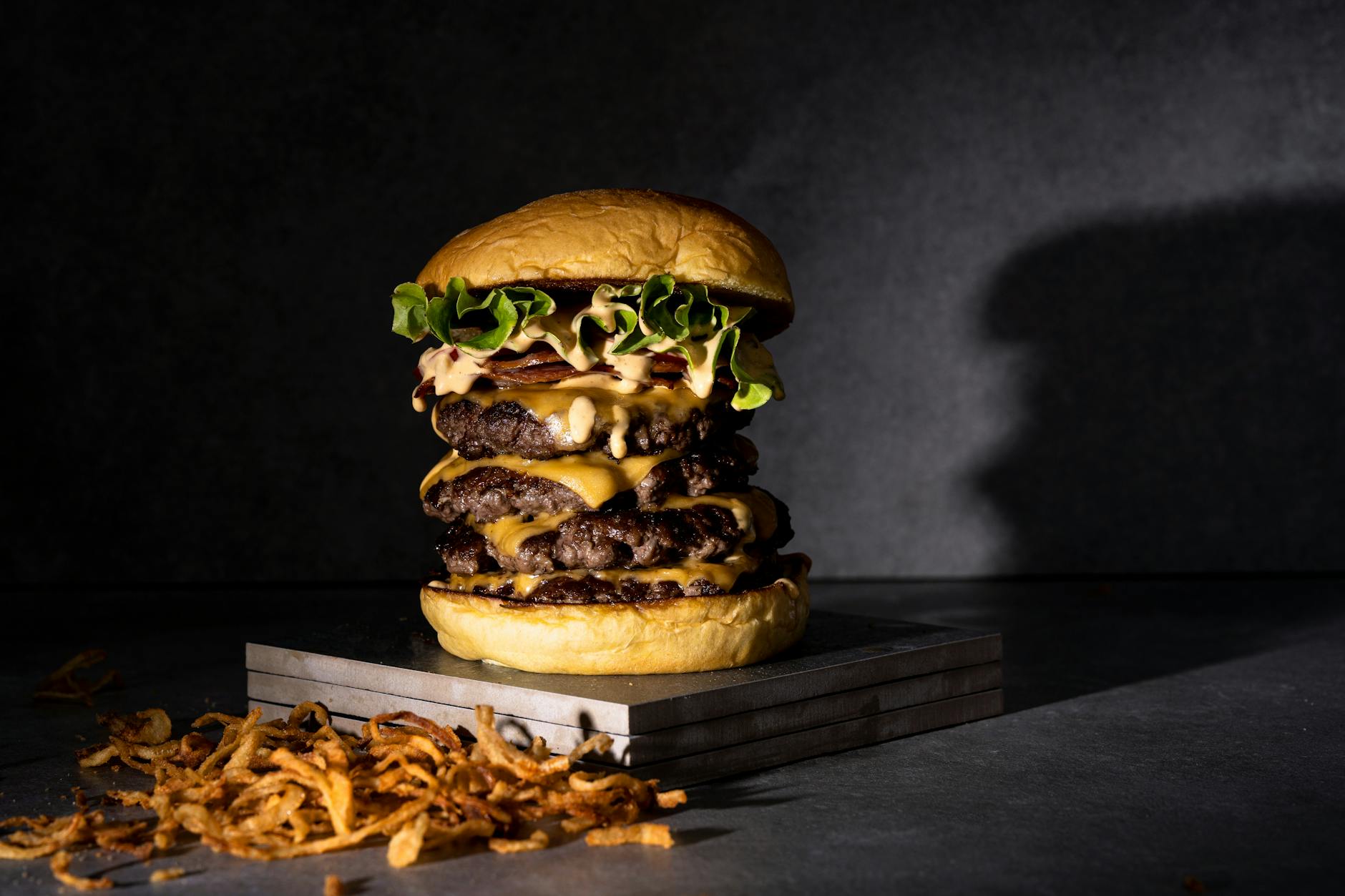 Plant-based burger patty on a plate showcasing the texture and appearance of alternative protein options