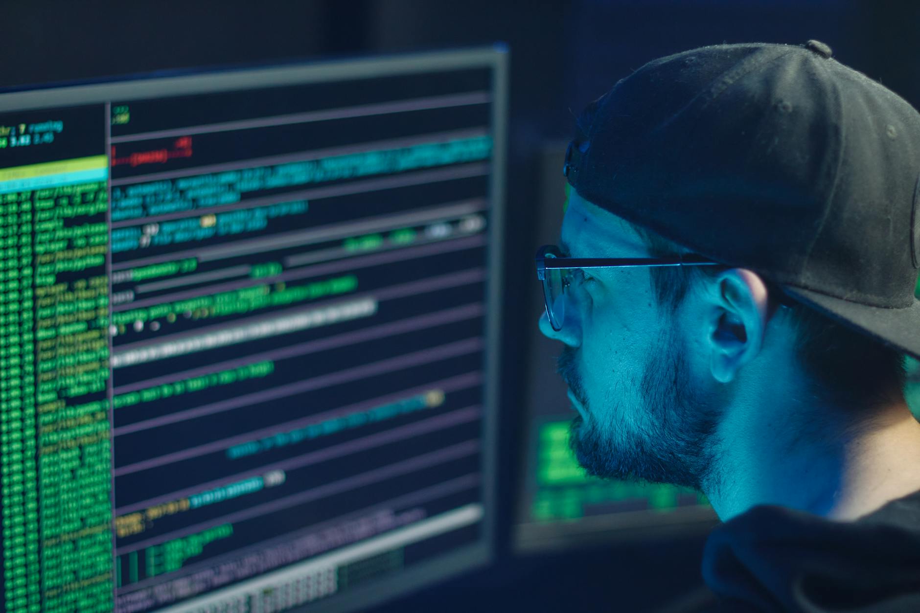 Digital security concept showing encrypted data and cybersecurity protection