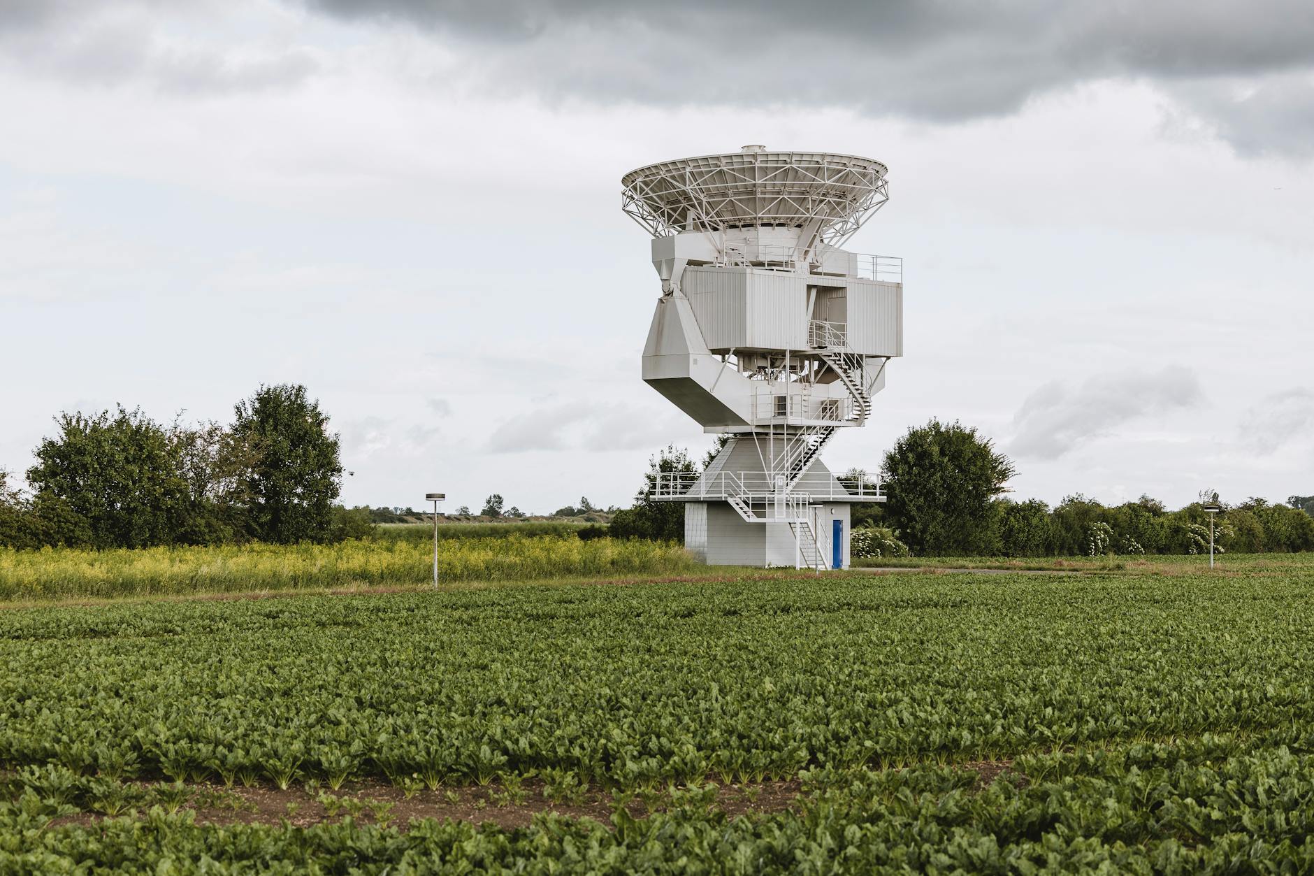 Computer screens displaying satellite imagery and monitoring data for forest surveillance