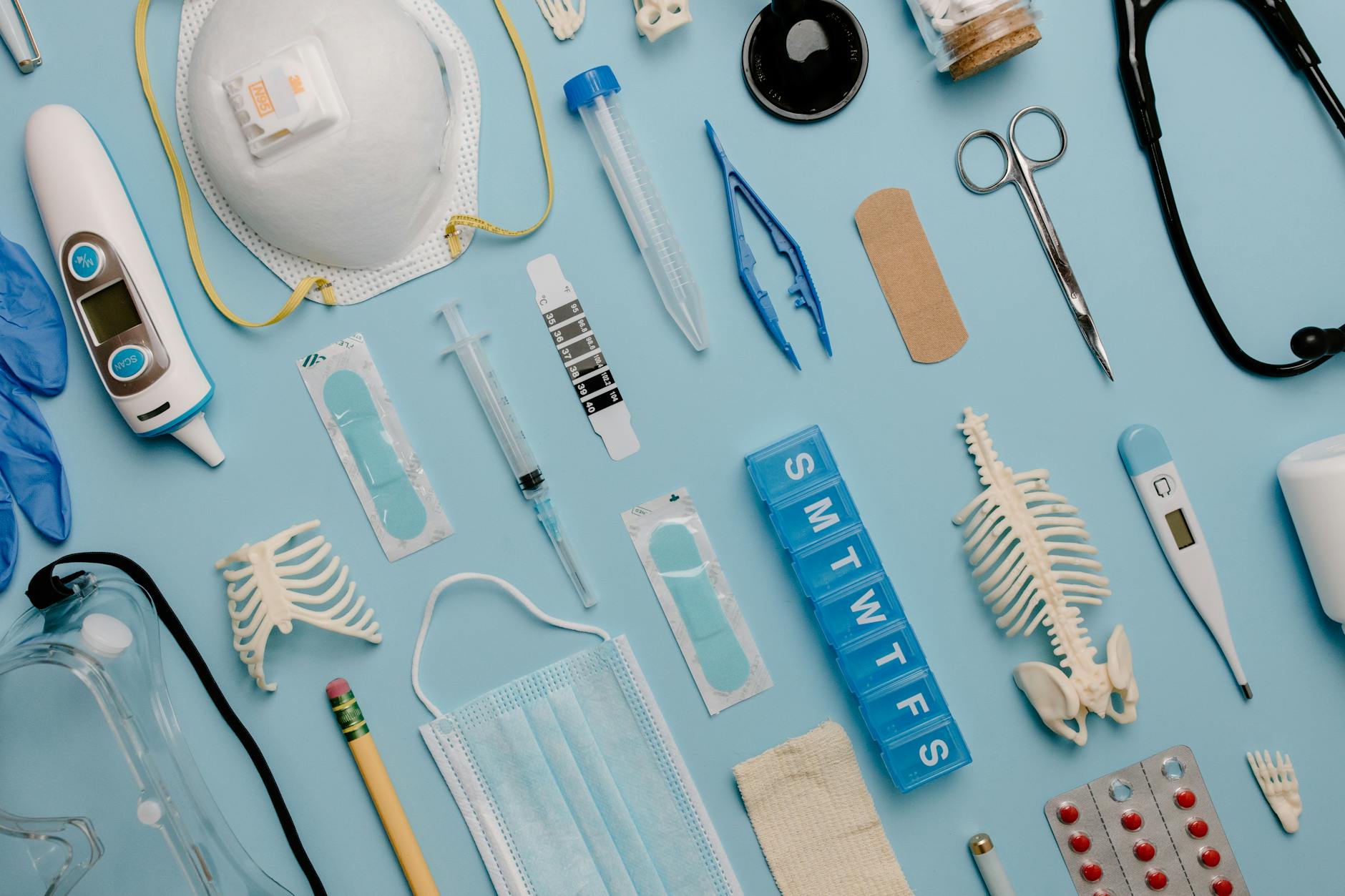 Modern hospital room with electronic medical equipment and monitoring devices