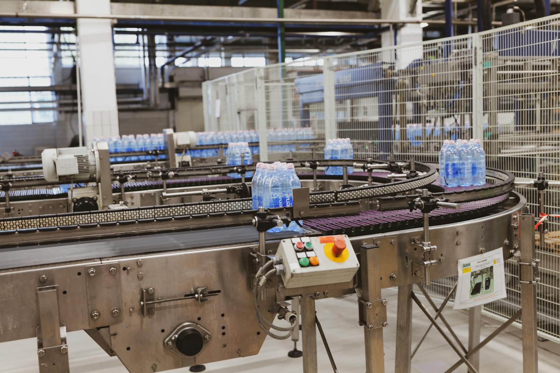 Advanced robotic manufacturing equipment with digital control systems and monitoring displays