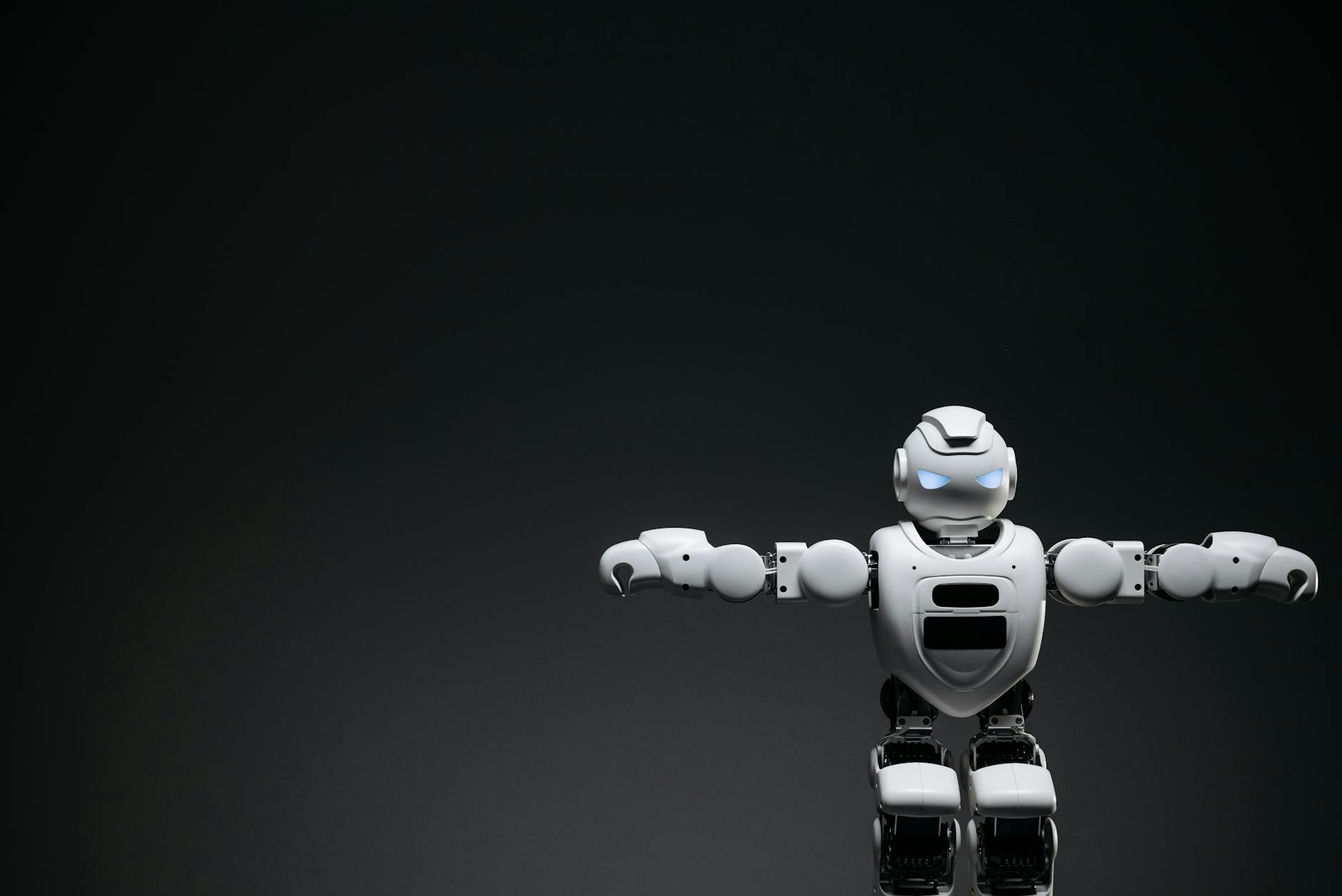 Advanced robotic arm system in modern workplace environment