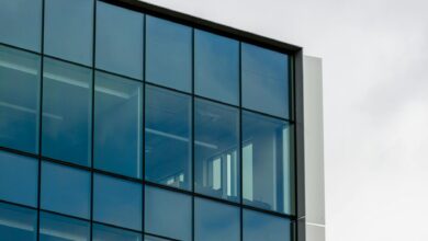 Modern corporate office building representing JPMorgan Chase headquarters