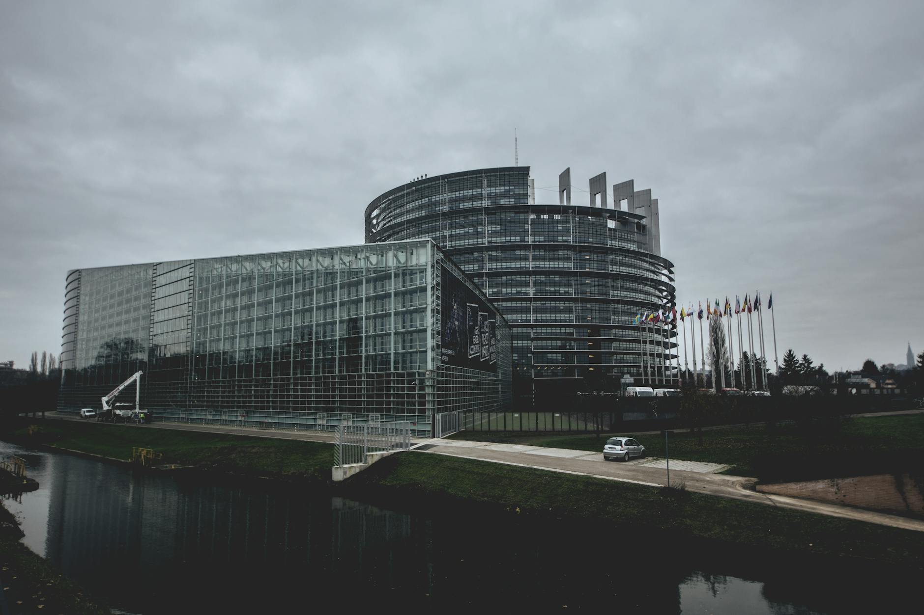 European Union institutional building representing regulatory authority over digital platforms