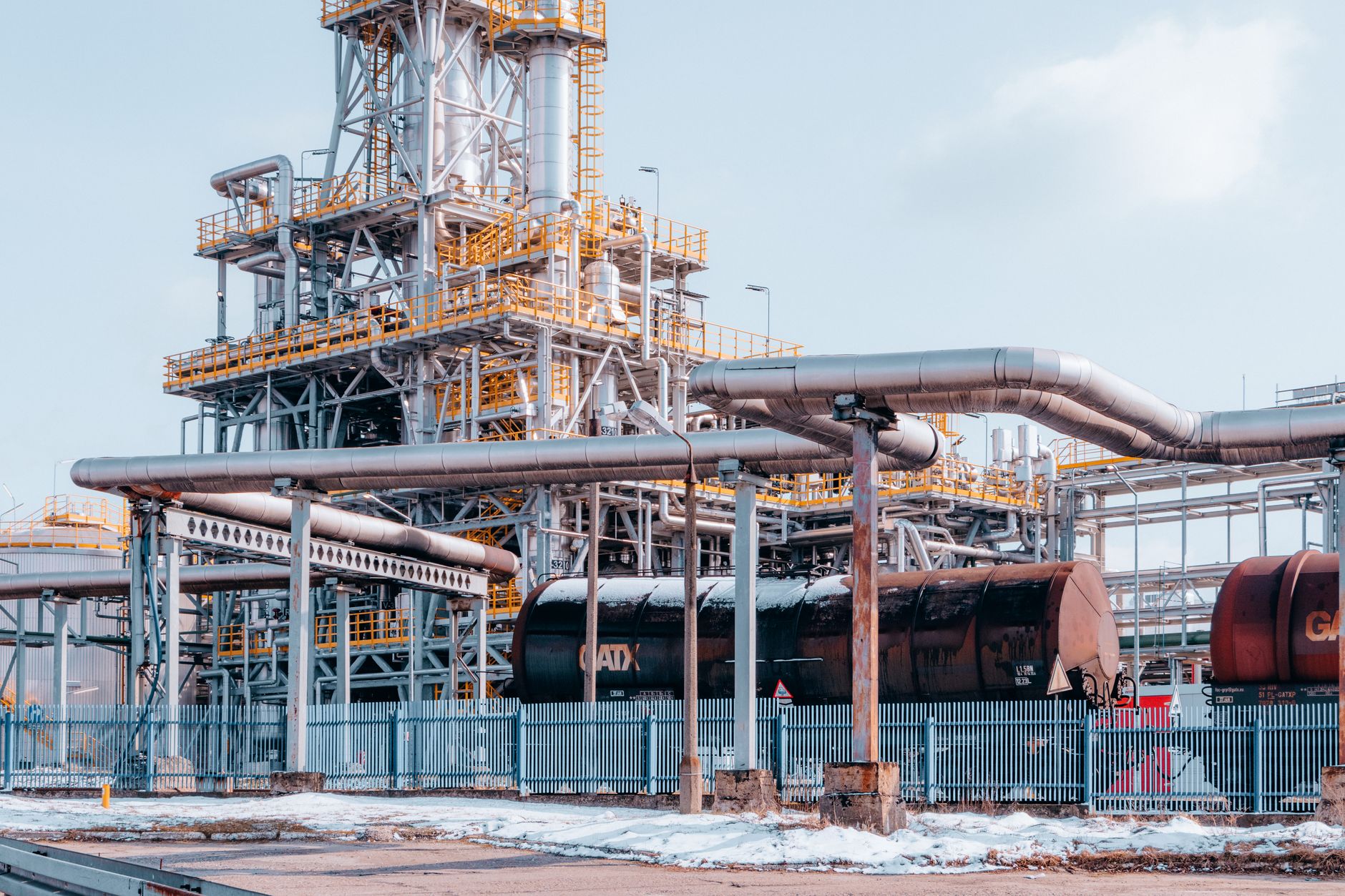 Industrial energy pipeline infrastructure representing European natural gas supply chains