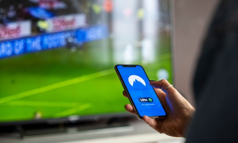 A television screen displaying a streaming service interface in a modern living room