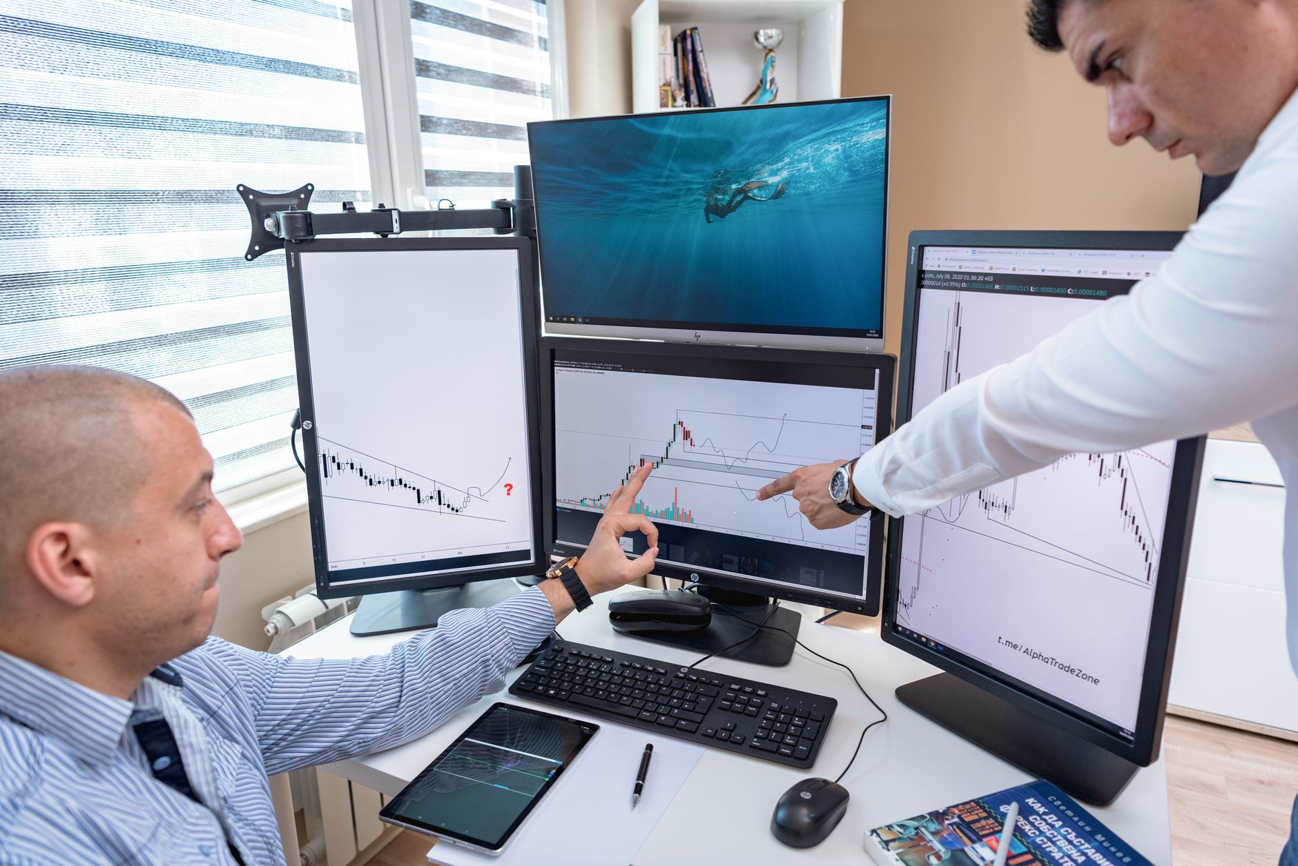 Data analytics dashboard on computer screen illustrating AI platform capabilities