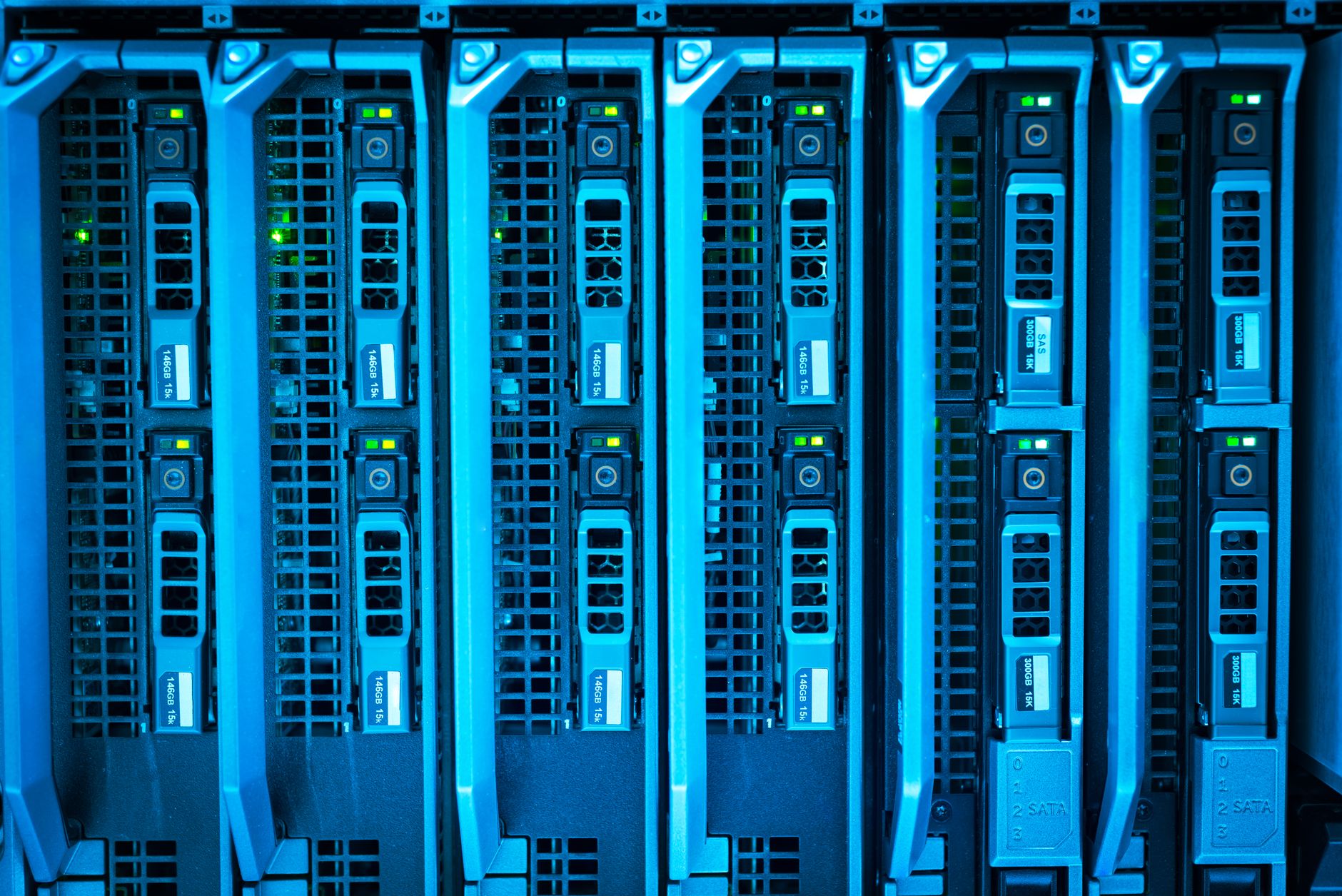 Data center server racks representing cloud infrastructure partnerships between tech companies