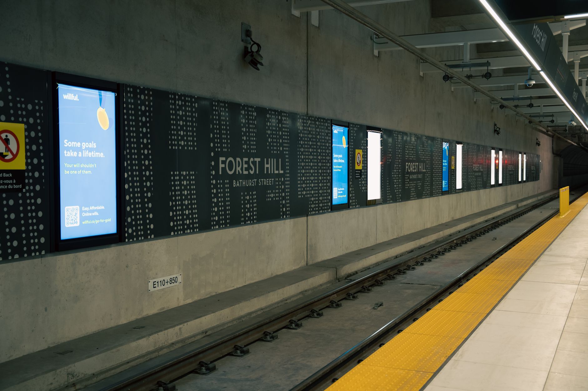 Digital advertising display showing targeted marketing content